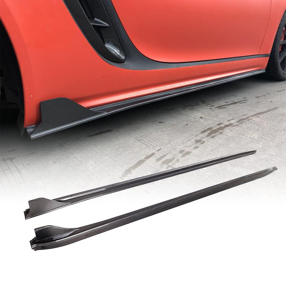 Amazon.com: Carbon Fiber Side Skirts fits for Porsche 718 Cayman